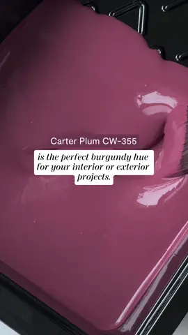 Let’s get to know Carter Plum CW-355 from our Williamsburg® Paint Color Collection. Our color expert Molly is here to tell you more about how to use this deep, inviting shade of plum. #BenjaminMoore #Paint #Home #PaintColors #InteriorDesign #PaintTok #DIY #Moody #HomeRenovation 