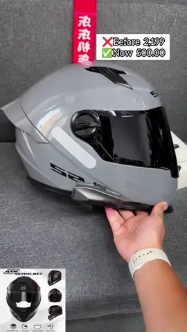 Helmet motorcycle dual lens 500.00 pesos price #fullface #vairal #TikTok #safety #fyp #motorcycle #helmet #mh #affordable #motorcyclehelmet 