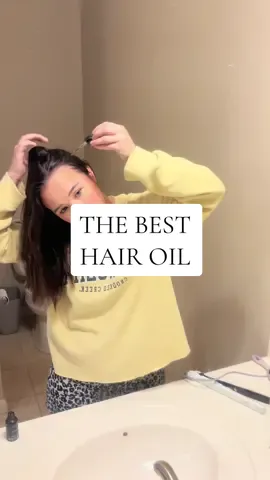 Obsessed with this stuff!! Yall better grab some! #fyp #hairoil #hairgrowth #postpartum #postpartumhairloss 
