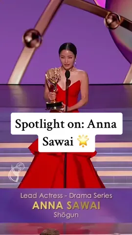Lost count of how many times we've rewatched this clip. 🤩   Congratulations Outstanding Lead Actress in a Drama Series, #annasawai! #Emmys #76thEmmys #TelevisionAcademy 