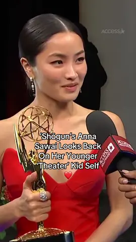 Theater kids rise up 🗣️ #Shogun star #AnnaSawai is having a full circle moment and reveals what she'd tell her younger (theater kid) self 🥹 #Emmys