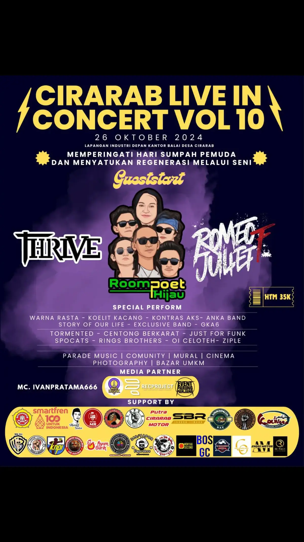 yu la merapat gaes untuk memperingati hari sumpah pemuda✨all genre pop punk & reggae  #fyp #roompoethijau #thrive #romeofjuliet #poppunk #reggae #gigs #jammingwithfriends 