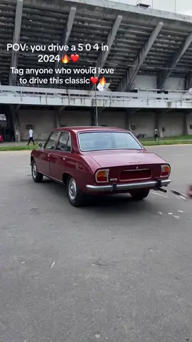 Driving a 45 year old @Peugeot 504..... Tag anyone that would love to drive this classic🔥❤️ #peugeot #peugeot504 #504 #classic #classiccars #peugeotclassic #oldpeugeot #cadethecarguy #viral #explorepage 