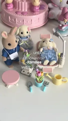 sylvanian families unboxing 🐇🎀 #sylvanianfamilies #aesthetic #figure #stopmotion 