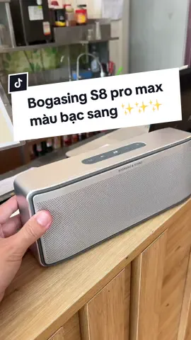 Màu bạc sang trên chiếc bogasing S8 pro max chất âm tạch bạch rõ lời rõ bass nghe nhạc đa năng #loa #loabluetooth #helloaudio #bogasing 