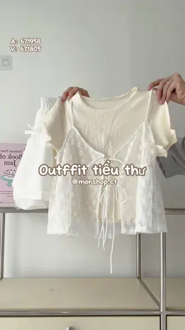 Ơ, set này xinh quá đi #thinhhanh #tiktok #xuhuong #LearnOnTikTok #monshop #fybシ #viralvideo #review #moingaymotoutfit #phoidoxinh #tipsphoido 