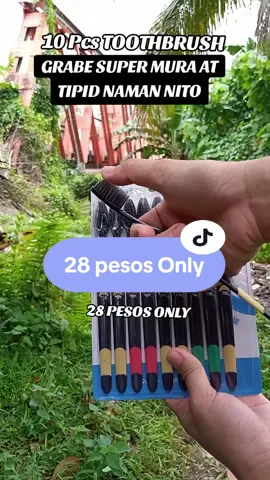 SA HALAGANG 28 PESOS MERON KA NG 10 PCS TOOTHBRUSH  #toothbrush #charcoaltoothbrush #toothbrushing #softbristletoothbrush #fyp 