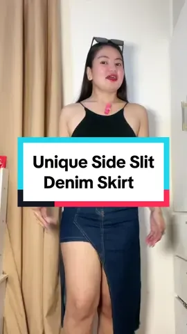 Ganda ng style ng skirt na ito talaga 😍 #sideslitdenimskirt #sideslit #denimskirt #everydayshoppingph #ks012119 #fyp 