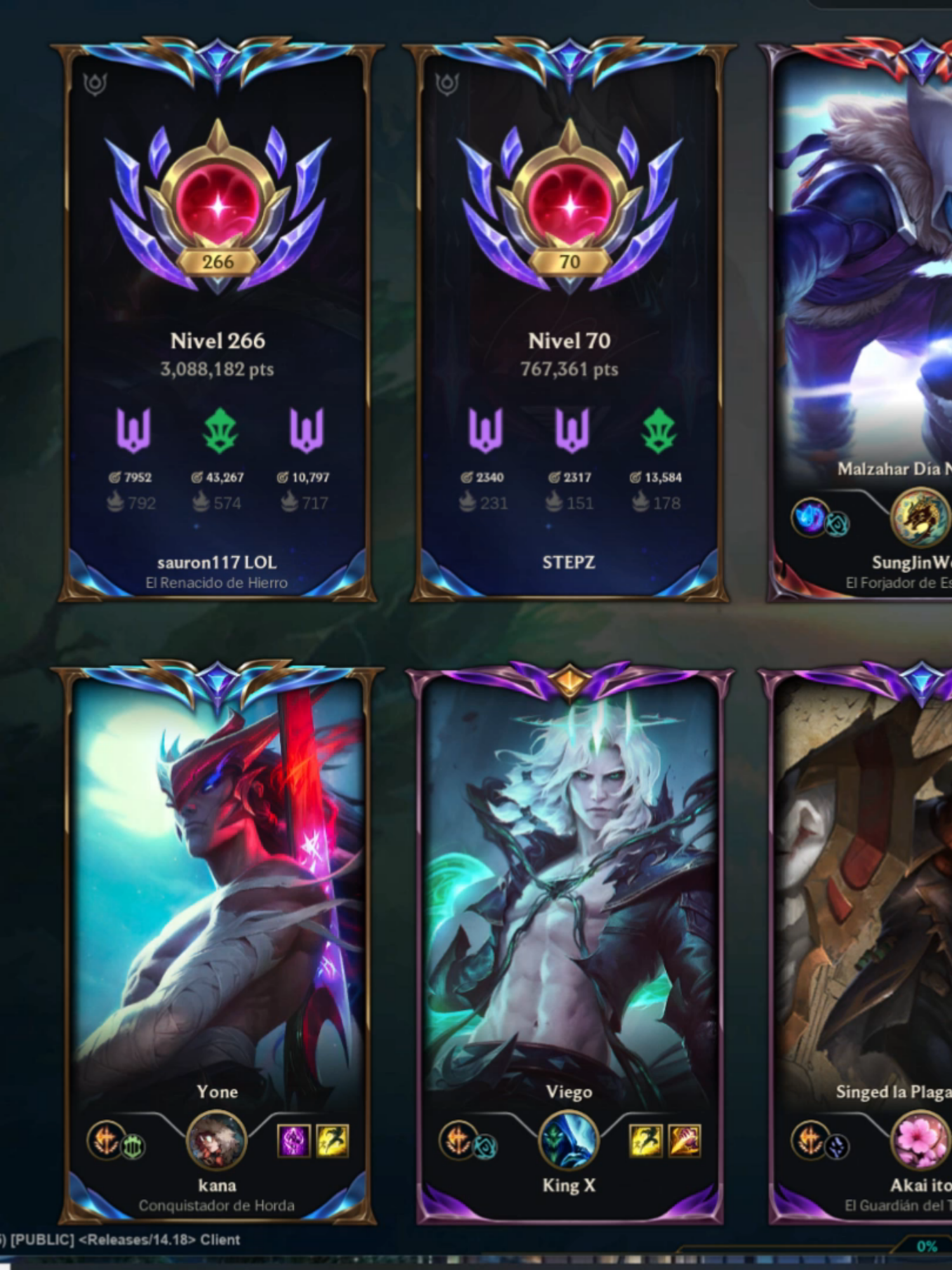 Mordekaiser challenger 3 millones de maestria y stepz   #leagueoflegends  #rank1
