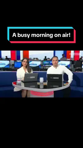 A busy morning broadcasting with @jamessavundra_ Wait until the end! 👀📺 #skysports #presenter #work #live #tv #sport #sports #sporttiktok #football #footballtiktok #blooper #bloopers #bts #behindthescenes #fyp 