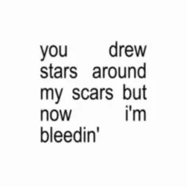she drew stars around my scars but now i'm bleedin'.  #lyrics #taylorswift #folklore #fy #brat #xyzbca #viral 