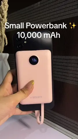 Small powerbank but powerful #powerbank #powerbankmini #powerbankfastcharging #VEGER #powerbank10000mah 