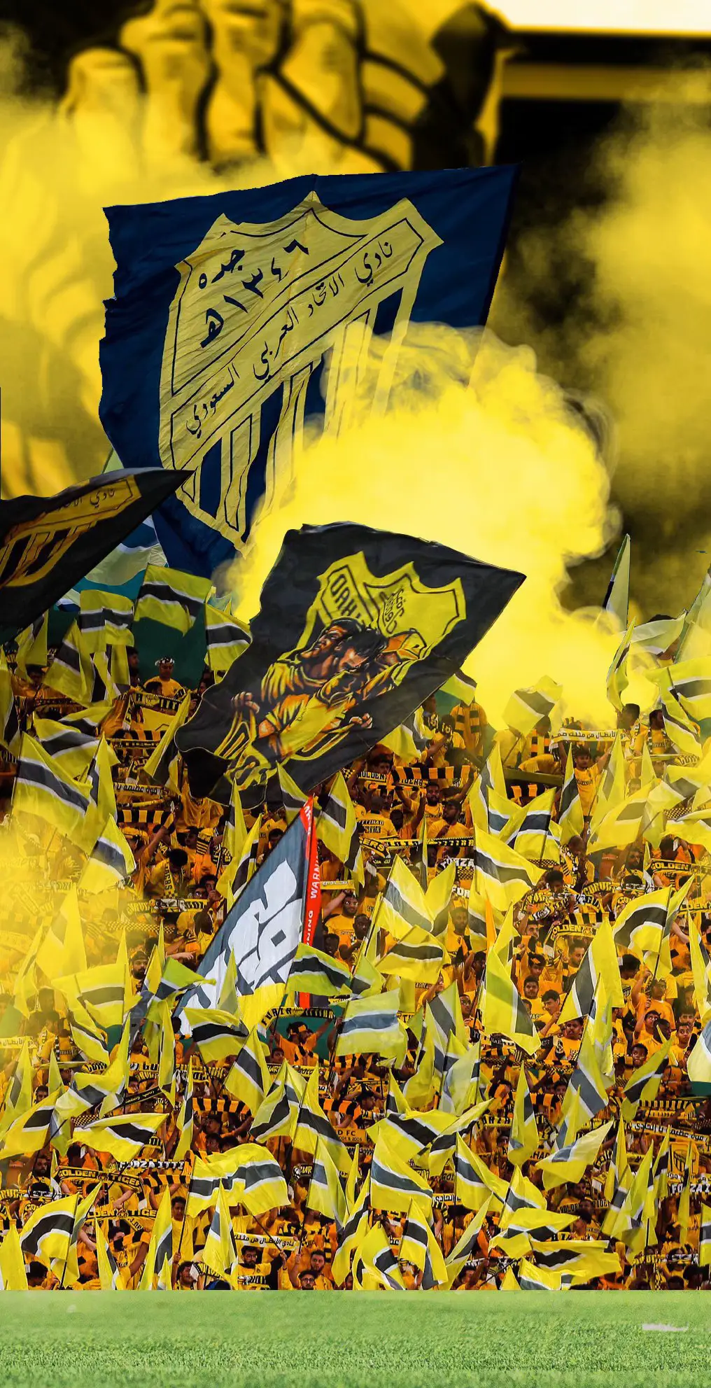 صور جمهور العميد 💛💛#الاتحاد #thesaudileague 