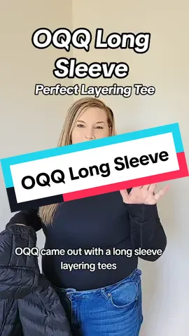 The perfect Layering pieces from OQQ #OQQ #oqq #longsleevetops #oqqfitness #fallfashiontrends #tiktokshopfinds #fyp #layering #layeringoutfits #longsleevebasics #basictee 