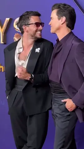 Friendship goals ✨🥹❤️ #jonathanbailey #mattbomer #emmy #fellowtravelers 