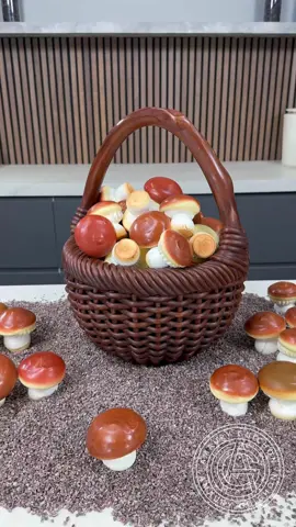 Mushroom Basket! 🍄‍🟫 I’ve found the sweetest mushroom picking spot!  #amauryguichon #chocolate #mushrooms 