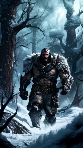 Towering Berserk Viking: Unstoppable Force in a Frozen Forest ❄️ #BerserkViking ⚔️ #FrozenForest 💥 #RawPower 🐺 #WarriorSpirit 🌬️ #WinterStorm 🌲 #IcyWilderness 🧊 #BattleHardened 🤖 #AIArt 🖤 #EpicJourney