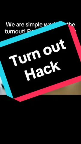 Turn out hack! #balletteacher #turnout @Gotta Dance Co #techniquematters #alignment #danceteacher #ballettok #pointedancerstruggles #pointedance #leotardandtights 