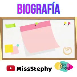 Biografía parte 3✏️ Youtube: MissStephy 🎥 #escuela #missstephy #educacion #aprender #AprendeEnTikTok #foryou #parati #fyp #paratipage #foryoupageofficiall #paratiiiiii #español #ortografia #biografia