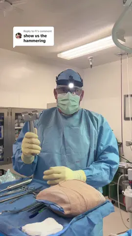 Replying to @FI The mallet also known as an orthopedic hammer is necessary during joint replacements #orthopedicsurgeon #surgeon #hammer
