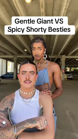 NO CHEESE 🚫🧀  💄🫦💋 RJ wearing: @ColourPop Cosmetics Creme Gel Liner  @milkmakeup Kush Mascara  @Maybelline NY brow gel  Adrian Wearing:  @maccosmetics Gold Deposit @Anastasia Beverly Hills Luminous Foundation  @KVD Vegan Beauty Brow Pomade #cppartner #makeup #funny #short #tall #besties #meme #onthisday 