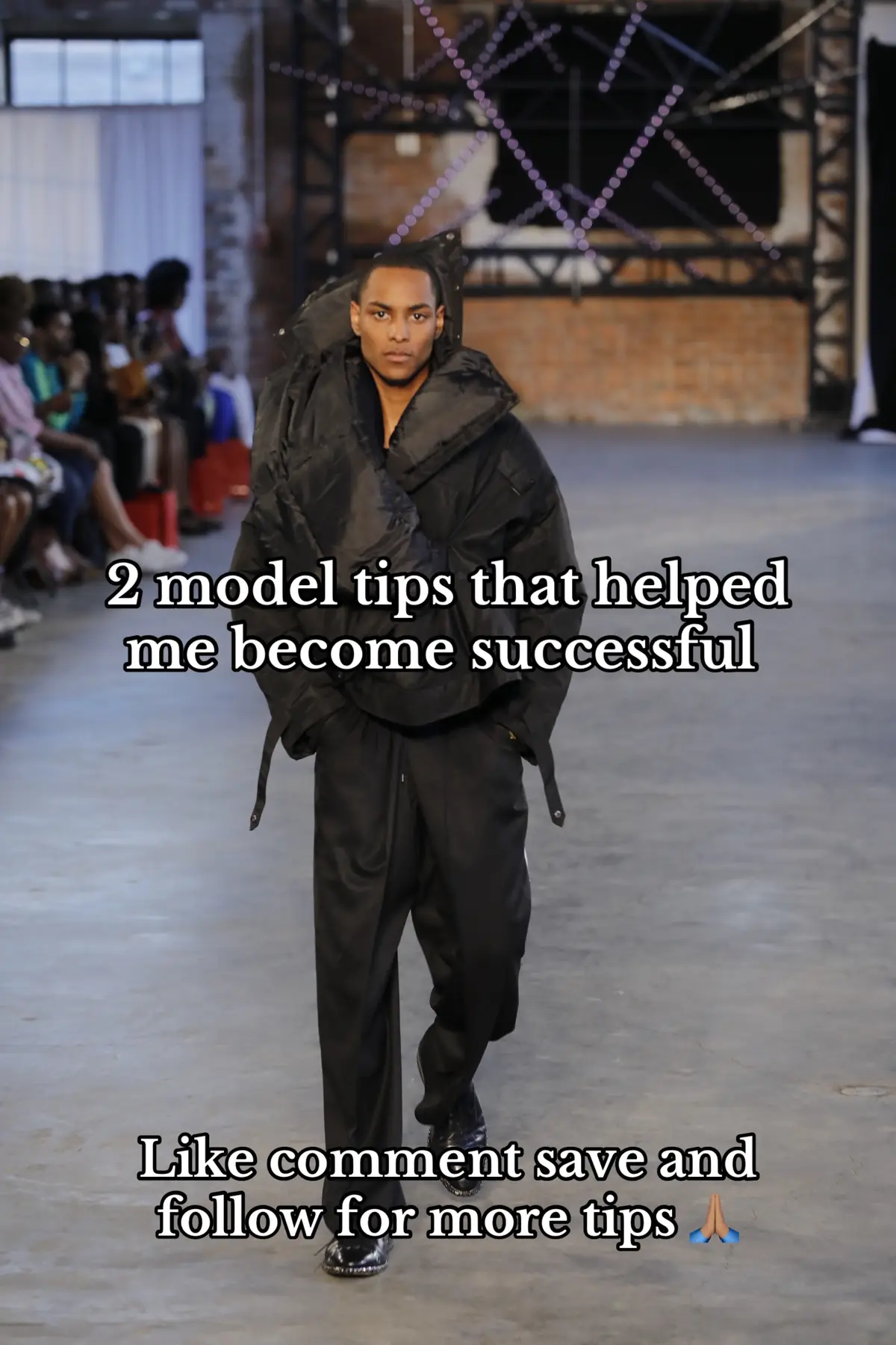 2 model tips that helped me become successful 🙏🏽 Like follow comment and save for more tips  #howtomodel #modelingtips #modeltok #modeling #malemodeltips #fyp #explore #modelhelp #howtobecomeamodel #malemodel 