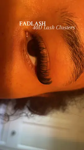 These 40D lash clusters come with waterproof bond + they’re  even more fluffier when brushed and dried! 😱 #fadlash #fadlashclusters #diylash @Fadlash Beauty Shop 