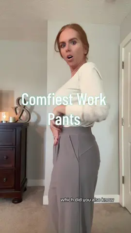 Dang these are so comfy! #halara #workpants #dresspants #dressclothes #widelegtrousers #professional #halaratrouserpants 