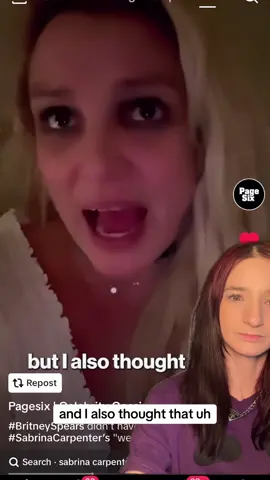 Britney Spears’ recent post has fans concerned for her well being. In her post she talks about Sabrina Carpenters VMA performance #foryou #fypツ #fyp #britneyspears #sabrinacarpenter #vmas 