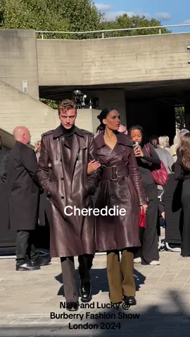@Nara Smith @Lucky blue smith  #narasmith #naraazizasmith #lucky #luckybluesmith #burberry #londonfashionweek #fashionweek2024 #viraltiktok #model #fyp #foryou #london 