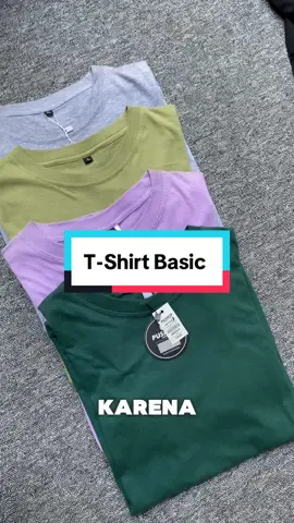 Tampil lebih simple tapi kece tshirt basic ini wajib kamu punya ‼️💥💥 #pushop #kaos #kaospolos #tshirt 