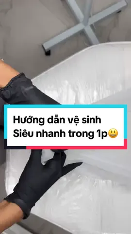 Vệ sinh chưa đầy 1 phút. Mẹo hay lưu ngay! #dcbeauty #chamsocda #thưgiãn #spa #xuhuong 