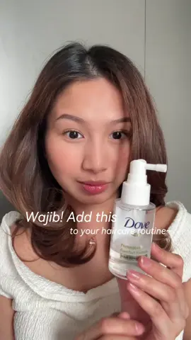 Dari yang isinya full, sampe udah tinggal 1/4 fix auto repurchase this viral hair tonic worth the hype.🥹🖤 @dove.indonesia #dovehairtonic