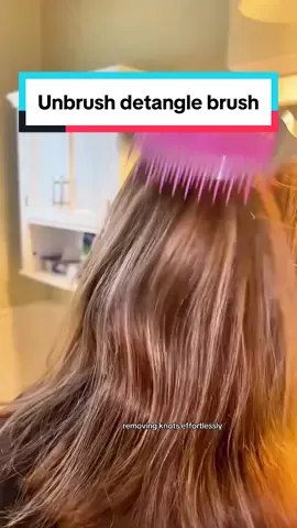 The Unbrush is amazing and works with all hair types!  #detanglehairbrush #unbrushdetanglingbrush #tiktokviralbrush #ezdetanglerbrush #viraluntanglebrush #creatorsearchinsights 