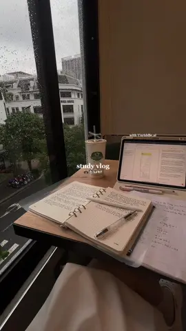 finish deadlines with rainy 🌧️👩🏻‍💻☕️ #studywithme #studymotivation #studyvlog #studentlife #dayinmylife #university 