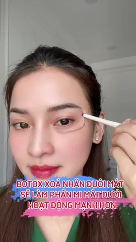 Botox xoá nhăn đuôi mắt sẽ làm mi mắt dưới hoạt động mạnh hơn #LearnOnTikTok #xuhuongtiktok #chiasekienthuc #filler #botox #BeautyTok #yfpシ #yfp #kimfiller 