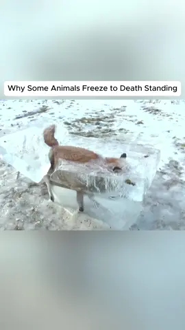 Why Some Animals Freeze to Death Standing #DidYouKnow #animal #NatureMysteries #AnimalSurvival #ColdWeatherAdaptation #Wildlife