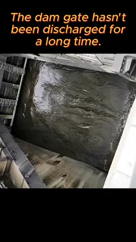 The dam gate hasn't been discharged for a long time. #viral #foryou #fypシ゚viral #fyp #gate #water #open #release #dam #how 