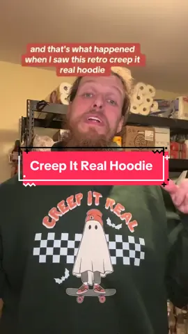 #adultingsucks so when I saw this #creepitreal hoodie it gave me so much #halloweenNostalgia. I miss the #goodolddays #80skid #spookyseason #halloweenvibes #spookyvibes #retrovibes#retrohalloween 