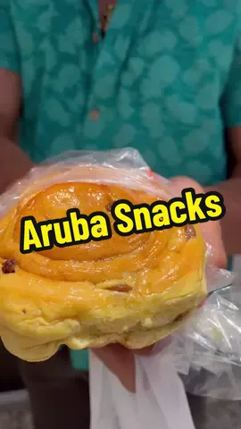 Trying some Arubian snacks #food #Foodie #fyp #aruba 