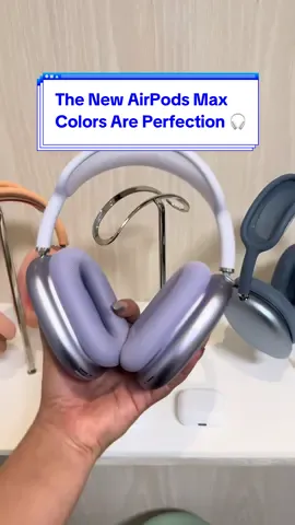 What’s your favorite AirPods Max color?! 🤍 🧡💜 💙 🖤 #AirPodsMax #appleairpodsmax 