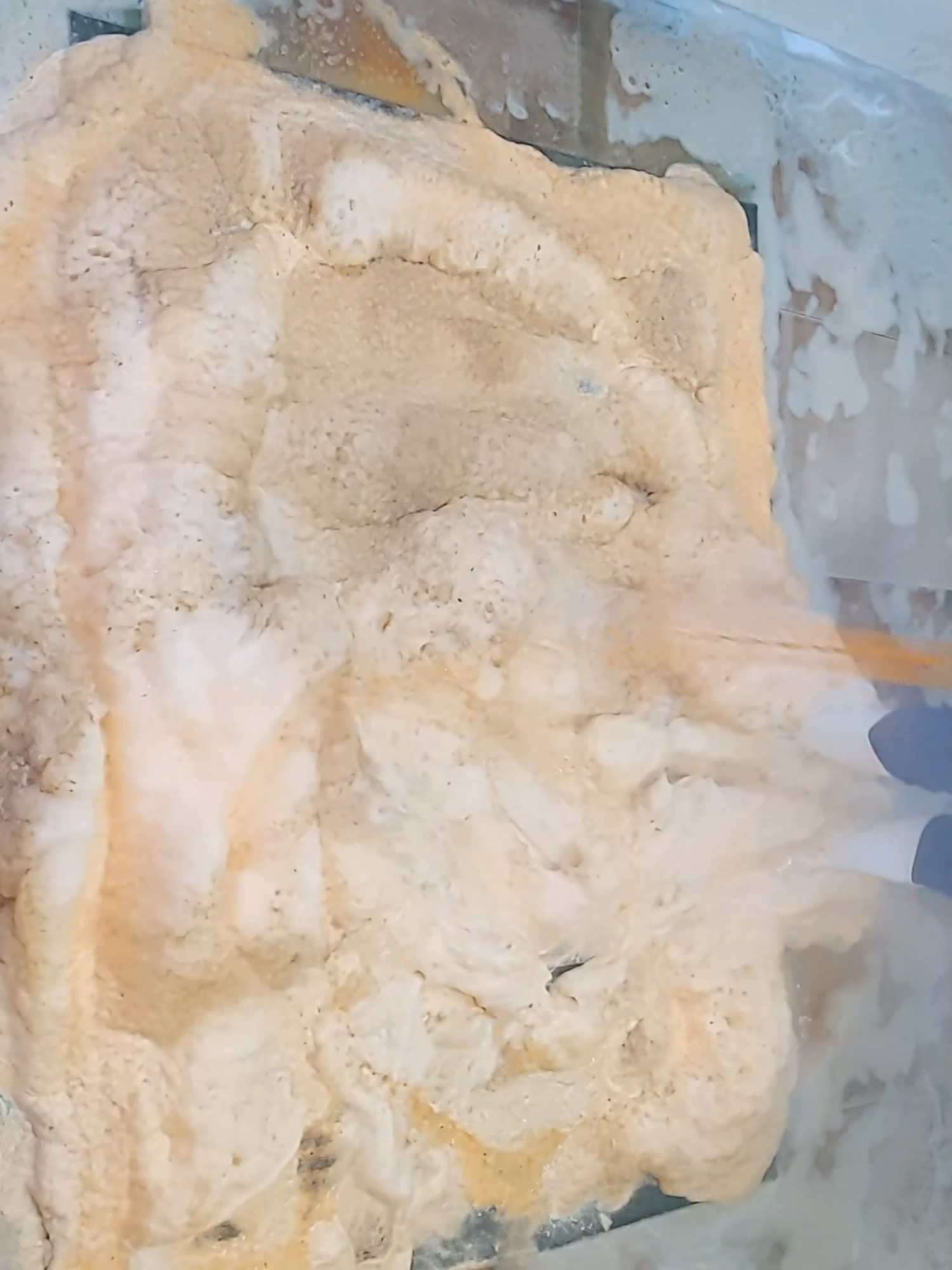 I used the EXPLOSIVE foam to retrieve this mat #asmr #cleaning