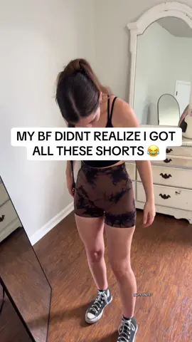 He didnt realize i got 4 pairs of gym shorts for 20 bucks #gymshorts #shorts #gymfit #outfitinspo #gym 
