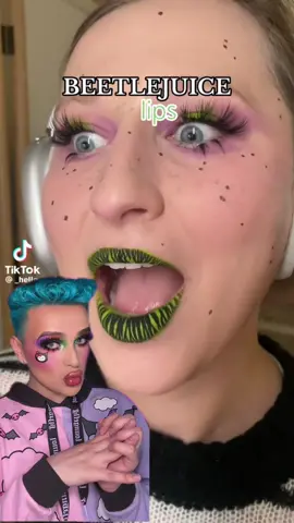 is the viral beetlejuice lip trend lip filler approved? ib: @Hello Adri 👄 #beetlejuice #greenscreenvideo #fyp #viral #trending #makeup 