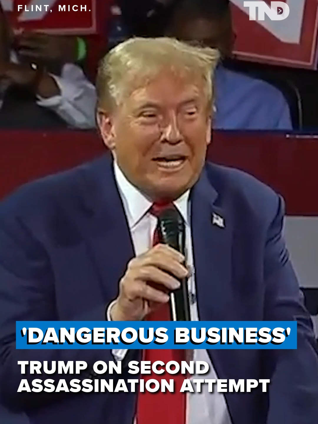 At a town hall in Michigan, Trump said 