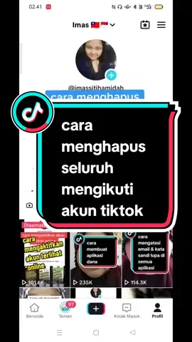 cara menghapus mengikuti semua orang di akun tiktok #edukasitiktok #pemulatiktok #tutorial #tipsandtricks #mengikuti #vidiolebihpanjang #imassitihamidah 