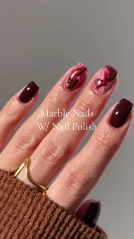 🍒 Chocolatey Cherry Marble 💅🏼 with the most gorgeous deep chocolatey red 😍😮‍💨 @lightslacquer  •Lady Marmalade •Maple Street Code BEELO saves 💸 •affiliate •pr @happycuticleco  •Cuticle Oil  Code Beelo15 saves 💸 •affiliate •pr #cherrymocha #rednails #marblenails #diynails #easynailart #nailart #naildesign #cutenails #prettynails #nailtutorial #lightslacquer #nailpolish #nailsathome #fallnails  #creatorsearchinsights 