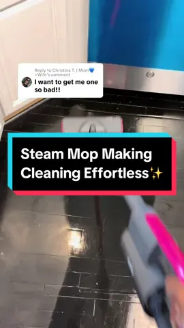 Replying to @Christina T. | Mom💙 +Wife You’d love this thing!! 😍 This took all of 2 minutes if that!! #steammop #steammopping #steamcleaning🔥 #steamcleaning #steamcleaner #steamclean 