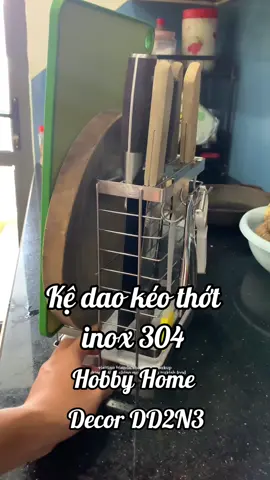 Kệ dao keo thớt có 3 móc treo đồ inox 304 Hobby Home Decor DD2N3 #KệDaoKéoThớt #HobbyHomeDecor #bikena #Inox304ChốngGỉ #TiệnÍchNhàBếp #bikena 