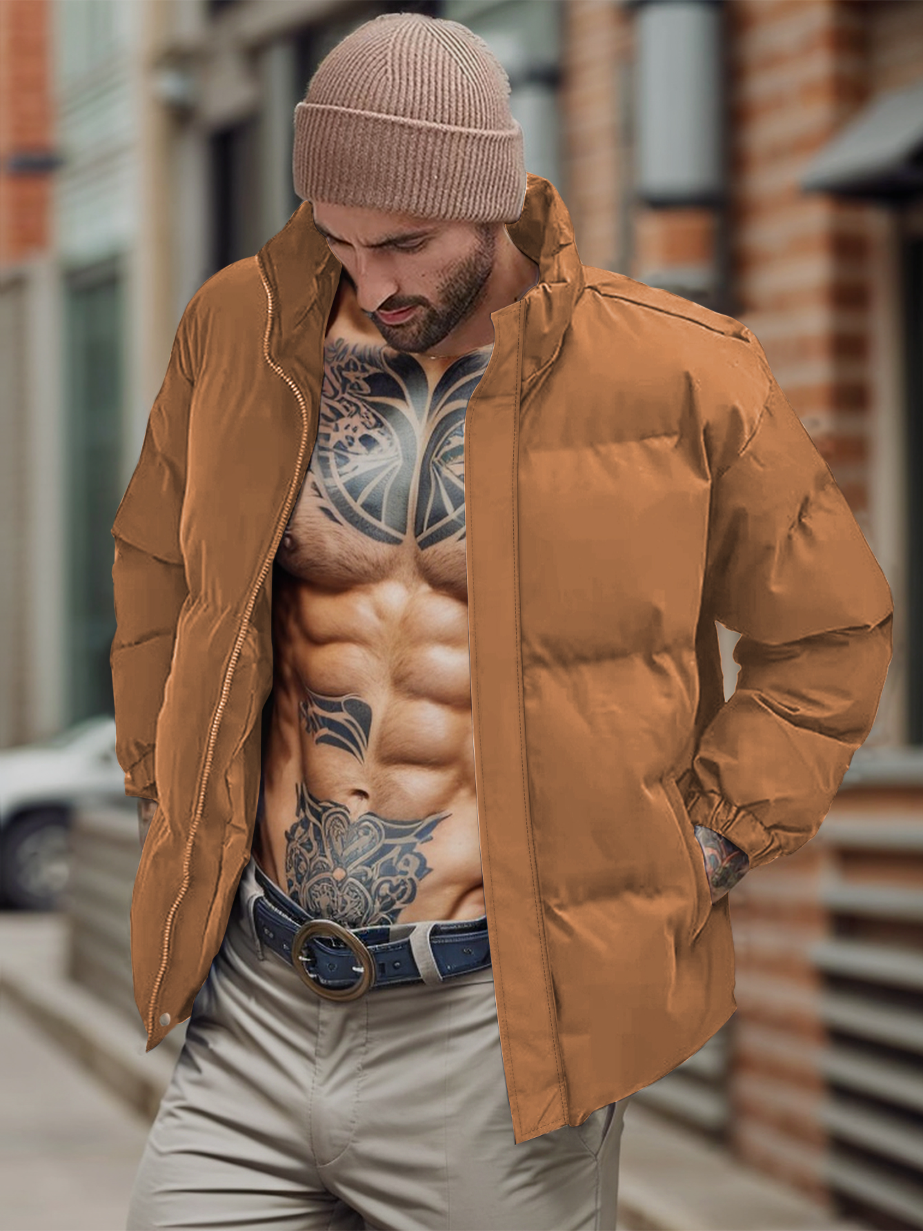 Men Puffer outwear Winter Coats Puffy durable jacket Water Resistant Lightweight Quilted Jackets Bubble Coat for men work jacket #hoodies #sportswear #T-shirts #jackets #ski suits #outdoors #shorts #pants #vest #Rain Coat #Sauna Suit FJXYXY-JYW9988